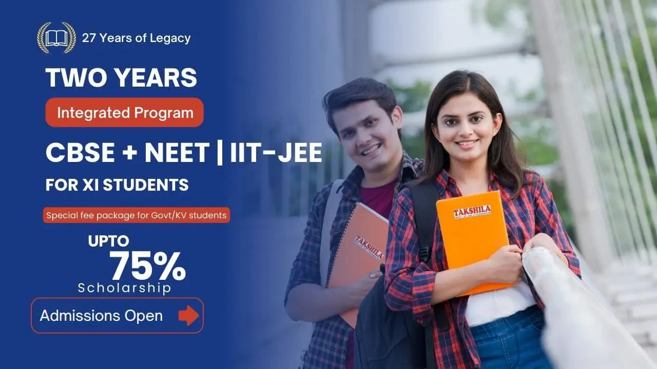 Students with Takshila study materials